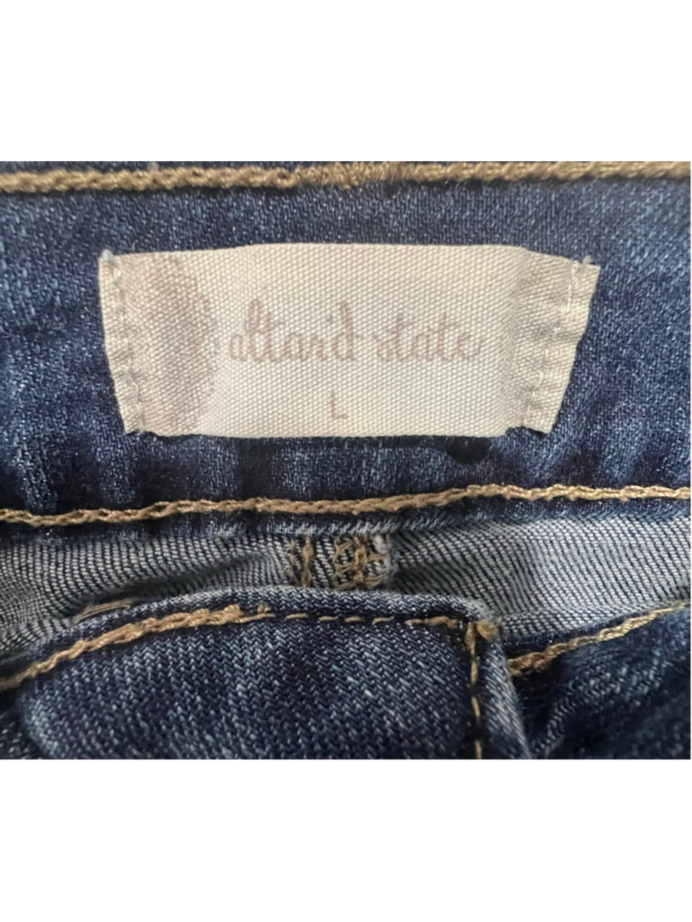 Altar’d State Floral Embroidered Boho Denim Mini Skirt With Raw Hem - Picture 3 of 5
